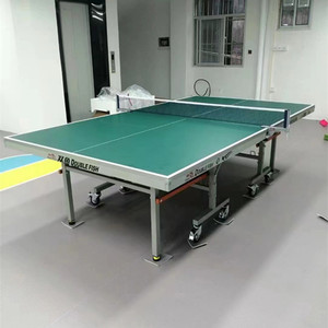 Mesa de ping-pong Double Fish 288 de 25 mm, plegable para interiores con ruedas para uso doméstico - Product Image 1