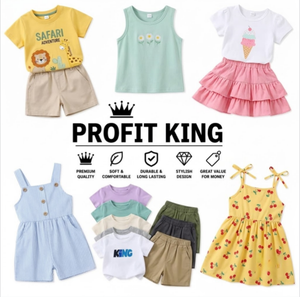 Conjuntos de Verano Finos de Algodón Puro para Niños, Ropa Infantil Unisex, Mezcla Aleatoria de Estilos, Venta al por Mayor y Envío - Product Image 1