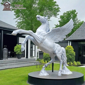 In ottone <span class=keywords><strong>antico</strong></span> animale statua <span class=keywords><strong>bronzo</strong></span> alato cavallo scultura per il parco giardino all'aperto - Product Image 2
