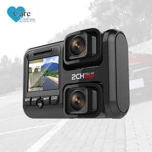 CareDrive 3.0 pouces écran tactile voiture Dvr avec Gps Wifi Vision nocturne double objectif Dashcam pour voiture partagée et Taxi Dash Cam Gps Wifi