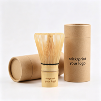 Fouet à Matcha Traditionnel Personnalisé 100% Bambou, 80/100/120 Dents, Chasen Japonais pour Thé Vert Matcha, Cadeau Idéal pour les Amateurs de Poudre de Thé Vert