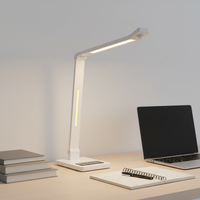 Lámpara de Mesa Eléctrica Moderna con Doble Atenuación para Dormitorio, Oficina o Estudio, con Sensor de Movimiento, Flexible, LED, ABS