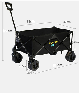 Chariot de camp de jardin en plein air bon marché chariot de plage chariots à main utilitaires pliables chariot de chariot - Product Image 5
