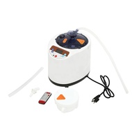 Generador de Vapor Eléctrico Portátil para Sauna, Olla de 2.6 Litros de Acero Inoxidable con Control Remoto para Spa