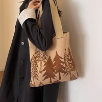 MOQ 100 pièces Nouvelle Arrivée 2026 Sac à main tricoté grande capacité pour femme, sac fourre-tout décontracté et polyvalent à porter à l'épaule