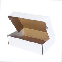 Boîte d'emballage en carton personnalisée avec logo de luxe, unique, grande ou petite, pour l'artisanat, l'expédition, le courrier, la boîte en carton ondulé, boîte d'expédition blanche