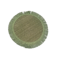Minister papier Stoff Quaste Tischset rutsch feste Vintage Wärme isolierung Untersetzer 5mm Esstisch Restaurant Platte minimalist isch