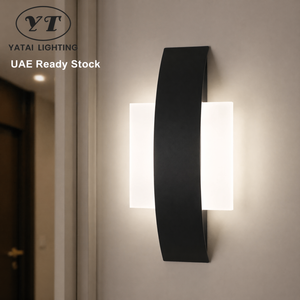 Applique murale LED moderne en acrylique et métal 6W, petite, décorative pour couloir, hôtel, chambre, salon, maison, villa - Product Image 1