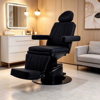 Nouveau lit de soin électrique inclinable avec appui-tête ergonomique réglable et base hydraulique robuste pour salon de beauté commercial