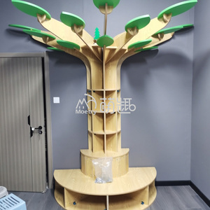 Moetry Australie Offre Spéciale meubles de bibliothèque pour enfants 1/2 demi-banc de lecture en bois étagère en forme d'arbre - Product Image 3