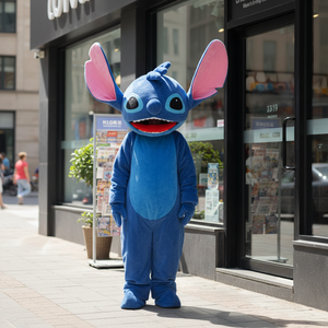Costume de mascotte monstre bleu personnalisé pour adulte, <span class=keywords><strong>cosplay</strong></span> d'anime d'Halloween, animal de dessin animé, peluche, Fursuit, Disfraz unisexe, en stock - Product Image 5