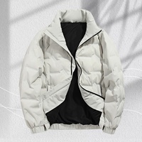 Veste d'extérieur personnalisable et tendance pour homme, doudoune décontractée coupe-vent à col montant épais pour homme, grandes tailles