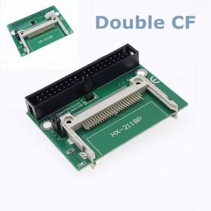 Adaptador de tarjeta <span class=keywords><strong>Compact</strong></span> <span class=keywords><strong>Flash</strong></span> a <span class=keywords><strong>IDE</strong></span> de 3.5 pulgadas, 2 x CF a <span class=keywords><strong>IDE</strong></span>, convertible, 40 pines, adaptador de disco duro HDD de 3.5 pulgadas, conector macho - Product Image 1