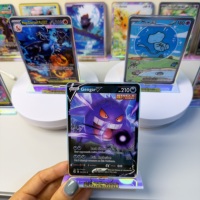 Ornamen Standee Kartu Akrilik Anime Elf, Kartu TCG Monster Eevee, Stand Akrilik Laser, Koleksi, Cetak Dua Sisi, Hadiah