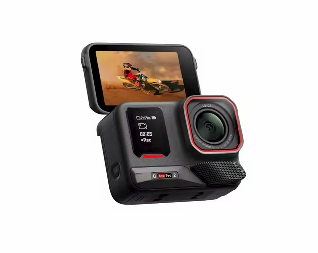 Inst 360 Ace Pro 2 Action Camera Dual Battery 8K 30FPS Lei Ca AI Chip 2.5 Flip Touchscreen HDR FlowState Stabilization AcePro2