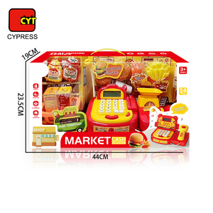 Juego de <span class=keywords><strong>Caja</strong></span> <span class=keywords><strong>Registradora</strong></span> de Plástico para Niños, <span class=keywords><strong>Juguete</strong></span> Educativo Temprano con Sonidos, Modelo Hamburguesa, Muy Popular - Product Image 6