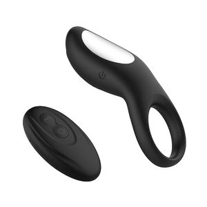 BESTMOON OEM регулируемые металлические вибрирующие точки G большого размера для мальчиков гей силиконовые Вибрирующие Кольца для пениса для маленького мужского пениса - Product Image 1