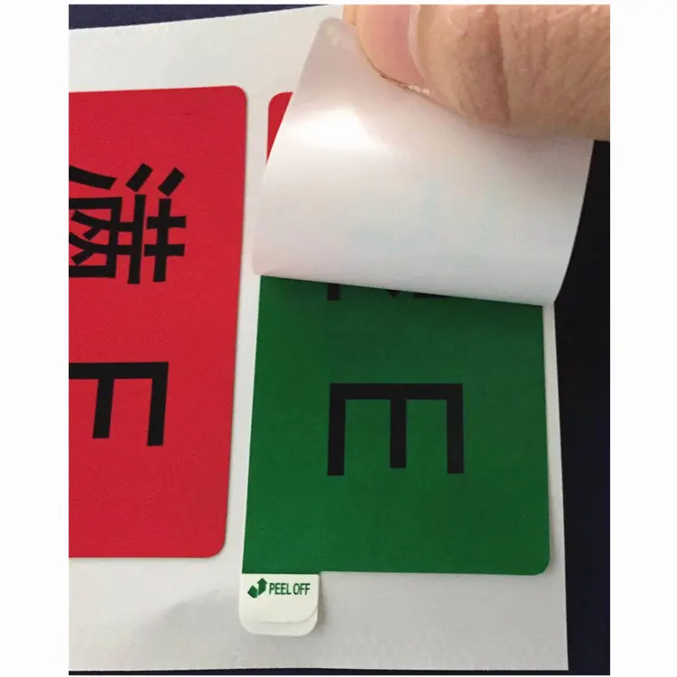 Etiquetas adesivas impressas em cores CMYK personalizadas com design gratuito, etiqueta adesiva multicamadas removível