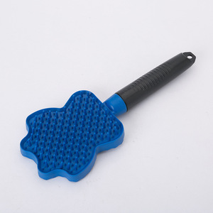 Blue Dog Grooming <b>Brush</b> With Black Handle 23cm Length Convenient <b>Pet</b> Hair Removal Tool - Product Image 2