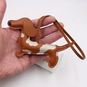 Dachshund Dog Pu Leather <b>Keychain</b> Bag Charm Pendant Lightweight Handbag Decorative <b>Keychain</b> With Jewelry Handbag Features - Product Image 4