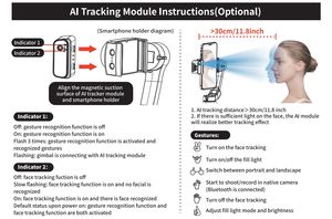 Vente en Gros L9lite Stabilisateur de Cardan Professionnel Portable à 3 Axes Prend en Charge les Enregistrements Vidéo avec <span class=keywords><strong>Caméra</strong></span> Portative et Téléphone Mobile - Product Image 2
