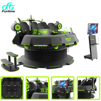 Machine multijoueur de jeu de simulateur de vr de réalité virtuelle de VR 5 sièges emballant le simulateur de 9d VR