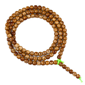 Hainan Bodhi Seed 108 Beads Barrel Shape Prayer Beads Multi Strand Bracelet Unisex Jewelry - Product Image 5