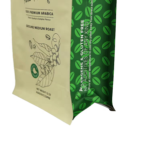 निः शुल्क नमूना डिजाइन कस्टम प्रिंटिंग 250 जी 430 ग्राम 500 ग्राम 1 किलो 12 औंस कॉफी पाउच वाल्व और जिपर के साथ - Product Image 4