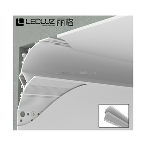 Thanh nhôm định hình đèn LED LEDLUZ 45 độ cho đèn thạch cao, chiếu sáng từ tường đến trần - Product Image 1