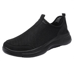 Zapatillas de running para hombre de verano, para caminar, correr, trotar, pista, cross country, de lona con malla transpirable y orificios de aire. - Product Image 2