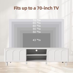 Meuble <span class=keywords><strong>TV</strong></span>, centre de divertissement, grand rangement, console multimédia pour salon, portes coulissantes, étagères réglables, bois moderne - Product Image 5