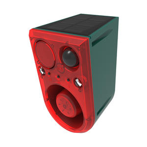 جهاز قيادة الحيوانات بالطاقة الشمسية ضوء صوت حثي إنذار فلاش أحمر أزرق أضواء تحذير لاسلكي جهاز التحكم عن بعد إنذار صوتي - Product Image 5