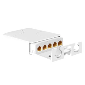 Extender Poe extérieur avec 5 ports 1000Mbps 90W répéteurs POE étanches avec 250M longue distance pour caméra Ip - Product Image 1