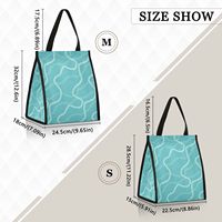 Hawaii Lei Design Aluminiumfolie Koeltas voor Eten, Bezorging, Picknick, Kamperen, Op Maat Gemaakt Kleine Lunchtas met Klittenbandsluiting