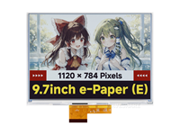 Écran d'encre électronique couleur E-Paper E6 de 9,7 pouces, panneau nu, 1120x784 pixels, communication SPI, prend en charge la norme HAT+