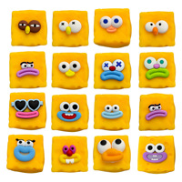 En gros Jouet Squishy Savon de Fromage à Montée Lente Anti-stress Visage Emoji Bloc de Construction pour Enfants et Adultes
