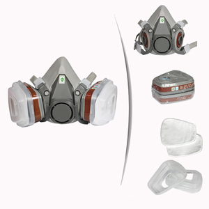 पुनः प्रयोज्य एनीसी अमोनिया गैसें सुरक्षात्मक 40 मिमी आधे चेहरे श्वसन मास्क बड़े - Product Image 1