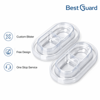 Meilleur bol pour chat en plastique PET personnalisé Best Guard - Plateau jetable 2-en-1 pour nourriture et eau pour chat
