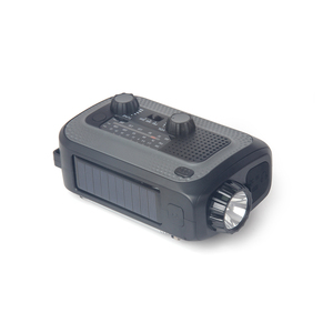 Ngoài trời cắm trại khẩn cấp 4000 mAh ngân hàng điện năng lượng mặt trời Hand Crank <span class=keywords><strong>Radio</strong></span> noaa/AM/FM với ánh sáng đèn flash, SOS báo động để sử dụng nhà - Product Image 6