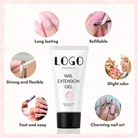 Vernis à ongles en gel poly naturel, écologique, sans HEMA/DI-HEMA, végan, non toxique, paillettes pour extensions d'ongles