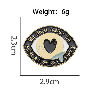 เข็มกลัด<span class=keywords><strong>คำคม</strong></span>ภาษาอังกฤษตลกขบขัน รูปหัว<span class=keywords><strong>ใจ</strong></span>หยดน้ำ การ์ตูน โลหะผสม สำหรับเสื้อผ้า กระเป๋าเป้สะพายหลัง ขายส่ง - Product Image 4