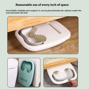 Bañera Plegable Ecológica de Plástico de 40CM, Moderna, para Masajes, con Soporte para Teléfono Móvil, Tapa y Masajeador de Pies - Product Image 4