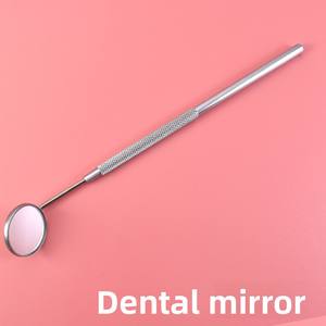 Ensemble d'outils dentaires en acier inoxydable argenté à poignée moletée, éliminateur de tartre et de plaque, ensemble de soins bucco-dentaires 4 pièces avec miroir buccal - Product Image 6