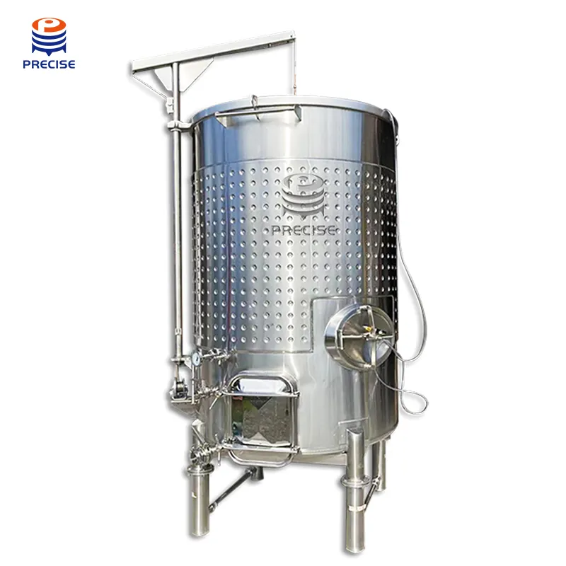 Fabbrica a buon mercato vino attrezzature fermentazione in acciaio inox serbatoio di vino aperto Top a capacità variabile serbatoio