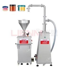 High Quality Cosmetic Filling Machine Semi automatic Paste Filling With Feeder Jar Cosmetic Filling Machine Cream