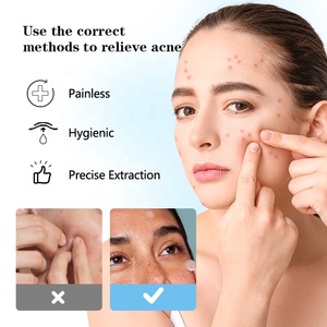 Parche de microagujas de marca privada para espinillas con aloe vera y colágeno, adhesivo hidrocoloide disolvente de acné, cubre imperfecciones y elimina granos. - Product Image 5