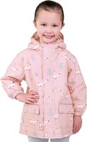 Cartoon-Stil Wasserdichte PU-Obermaterial Zweiteilige Regenjacke für Jungen und Mädchen für Frühling Herbst Camping Kinder Outdoor-Jacken