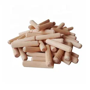 Factory Outlet 6Mm 8Mm 10Mm Pin Dowel Kayu untuk Konektor Furnitur Kayu