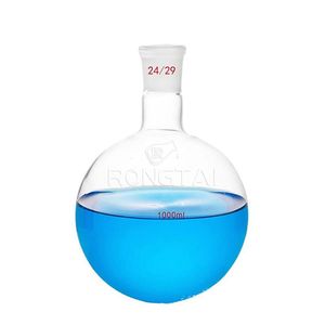 RONGTAI 실험실 대형 끓는 플라스크 중국 제조 5001-1 29/32 1000Ml 실험실 유리 목 라운드 바닥 끓는 플라스크 - Product Image 2