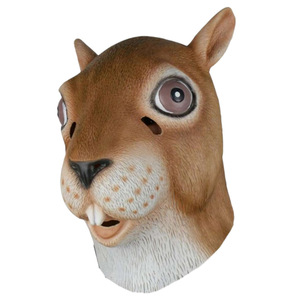 Disfraz de Halloween de látex de <span class=keywords><strong>ardilla</strong></span>, máscara de fiesta ecológica de cara completa, disfraz divertido y extraño - Product Image 4